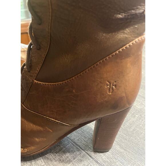Frye Vintage Villagerlace Leather Lace Up Boots, size 5.5 M - Picture 5 of 8